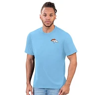 Men's Margaritaville Light Blue Denver Broncos Time Flies T-Shirt