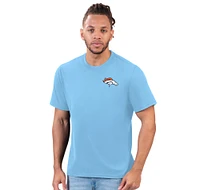 Men's Margaritaville Light Blue Denver Broncos Time Flies T-Shirt