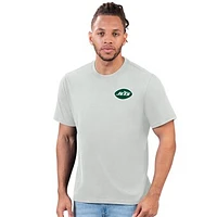 Men's Margaritaville Gray New York Jets Time Flies T-Shirt