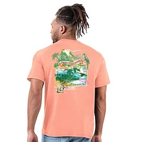 Men's Margaritaville Orange Cleveland Browns Time Flies T-Shirt