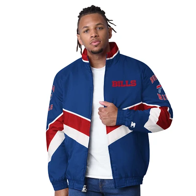 Men's Starter Royal Buffalo Bills Captain Satin Varsity Jacket