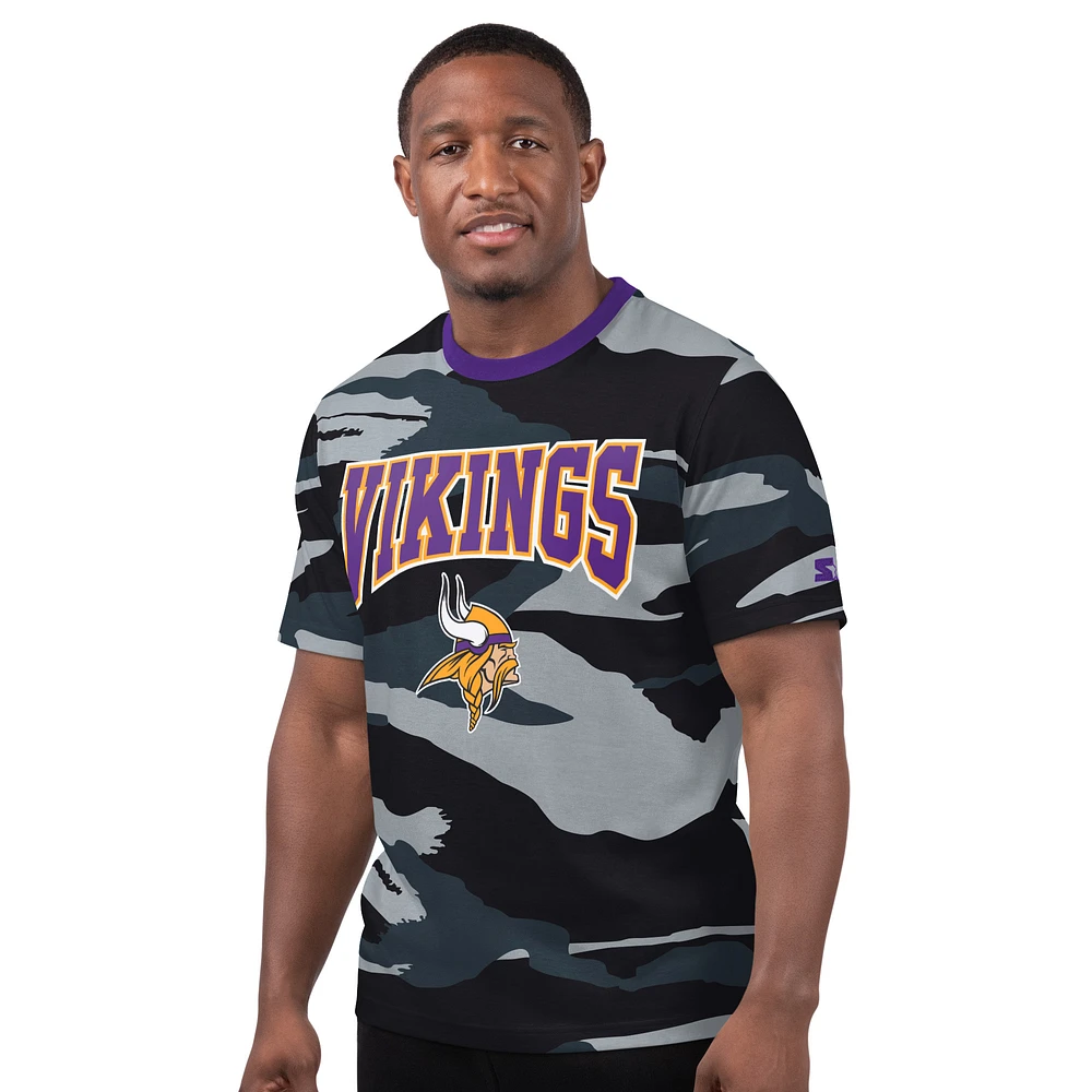 Men's Starter Gray Minnesota Vikings Thursday Night Gridiron T-Shirt