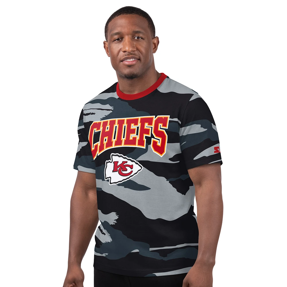 Men's Starter Gray Kansas City Chiefs Thursday Night Gridiron T-Shirt