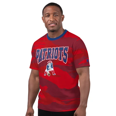 Men's Starter Red New England Patriots Thursday Night Gridiron Classics Vintage Logo T-Shirt