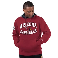 Men's Starter Cardinal Arizona Cardinals Thursday Night Gridiron Pullover Hoodie