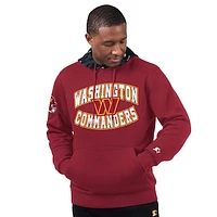 Men's Starter Burgundy Washington Commanders Thursday Night Gridiron Pullover Hoodie