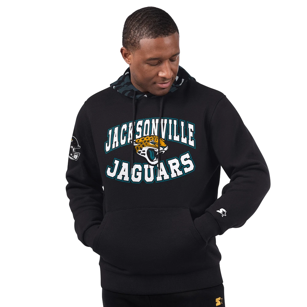 Men's Starter Black Jacksonville Jaguars Thursday Night Gridiron Pullover Hoodie