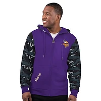 Men's Starter Purple Minnesota Vikings Thursday Night Gridiron Full-Zip Hoodie