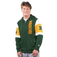 Men's Starter Green Bay Packers Extreme Full-Zip Hoodie