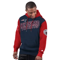 Men's Starter Navy New England Patriots Extreme Pullover Hoodie