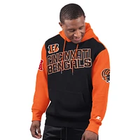 Men's Starter Black Cincinnati Bengals Extreme Pullover Hoodie