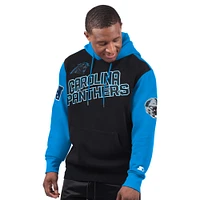 Men's Starter Black Carolina Panthers Extreme Pullover Hoodie