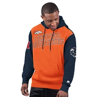 Men's Starter Orange Denver Broncos Extreme Pullover Hoodie