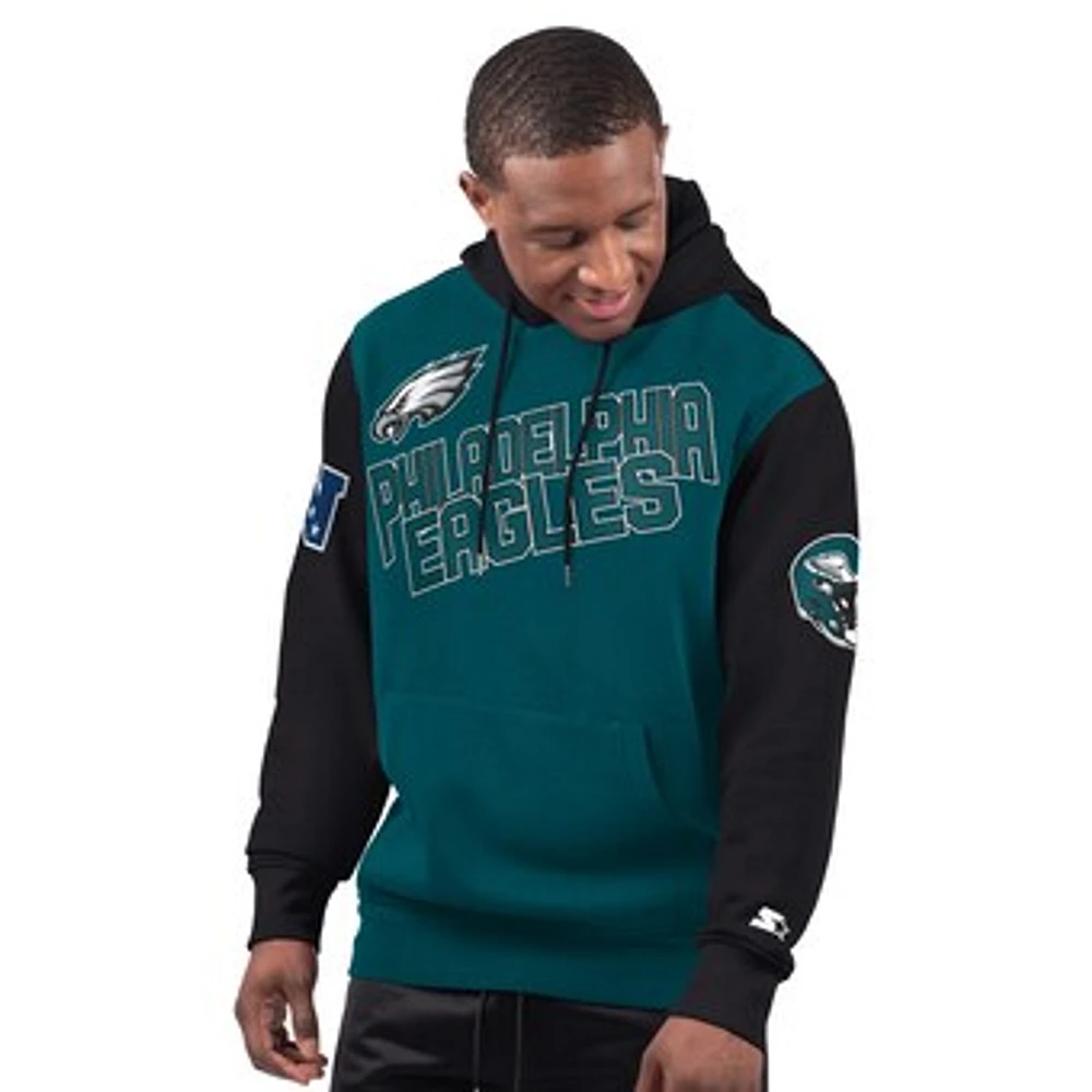 Men's Starter Midnight Green Philadelphia Eagles Extreme Pullover Hoodie