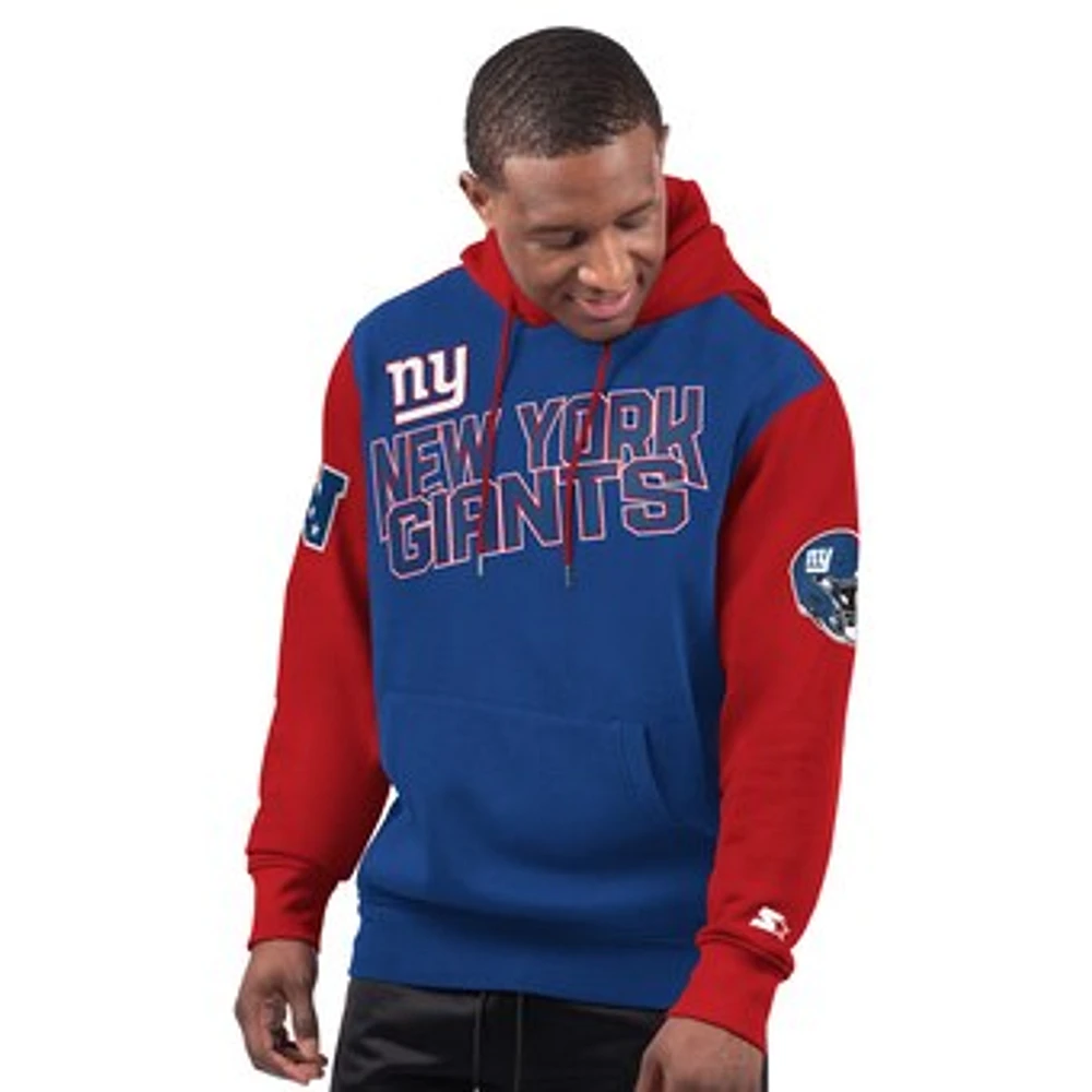 Men's Starter Royal New York Giants Extreme Pullover Hoodie