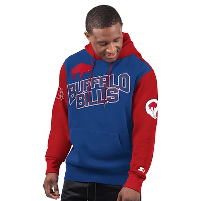 Men's Starter Royal Buffalo Bills Extreme Vintage Logo Pullover Hoodie