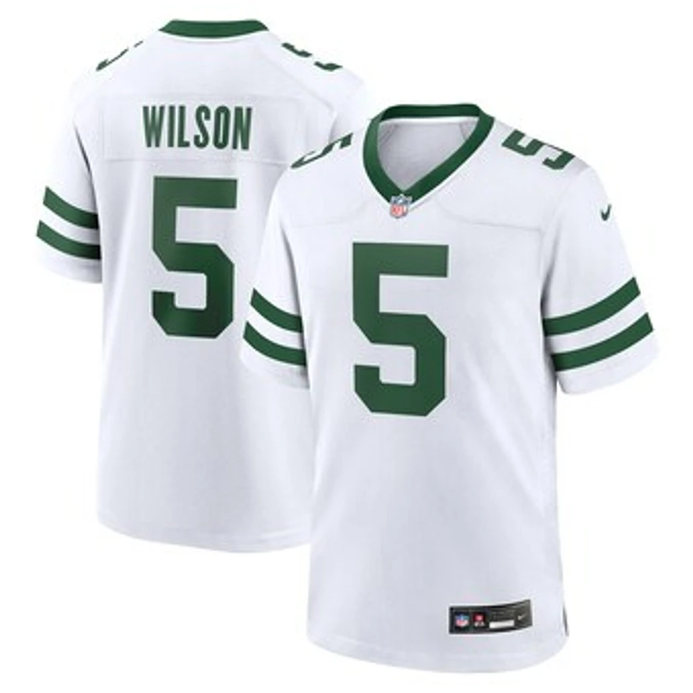 Men's Nike Garrett Wilson  White New York Jets Alternate Game Jersey