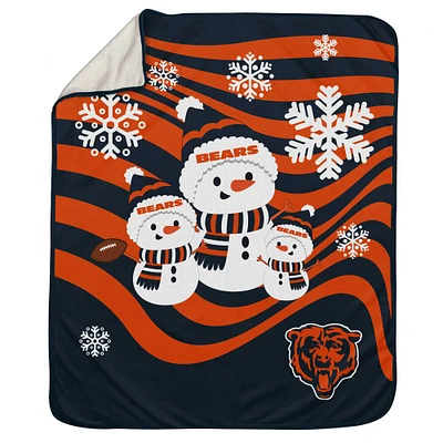 Chicago Bears 50'' x 60'' Snowman Sherpa Blanket