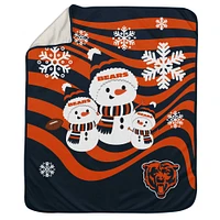 Chicago Bears 50'' x 60'' Snowman Sherpa Blanket