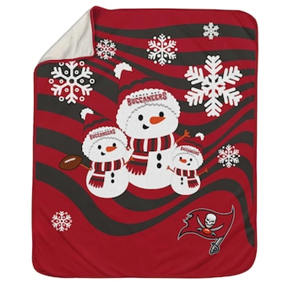 Tampa Bay Buccaneers 50'' x 60'' Snowman Sherpa Blanket