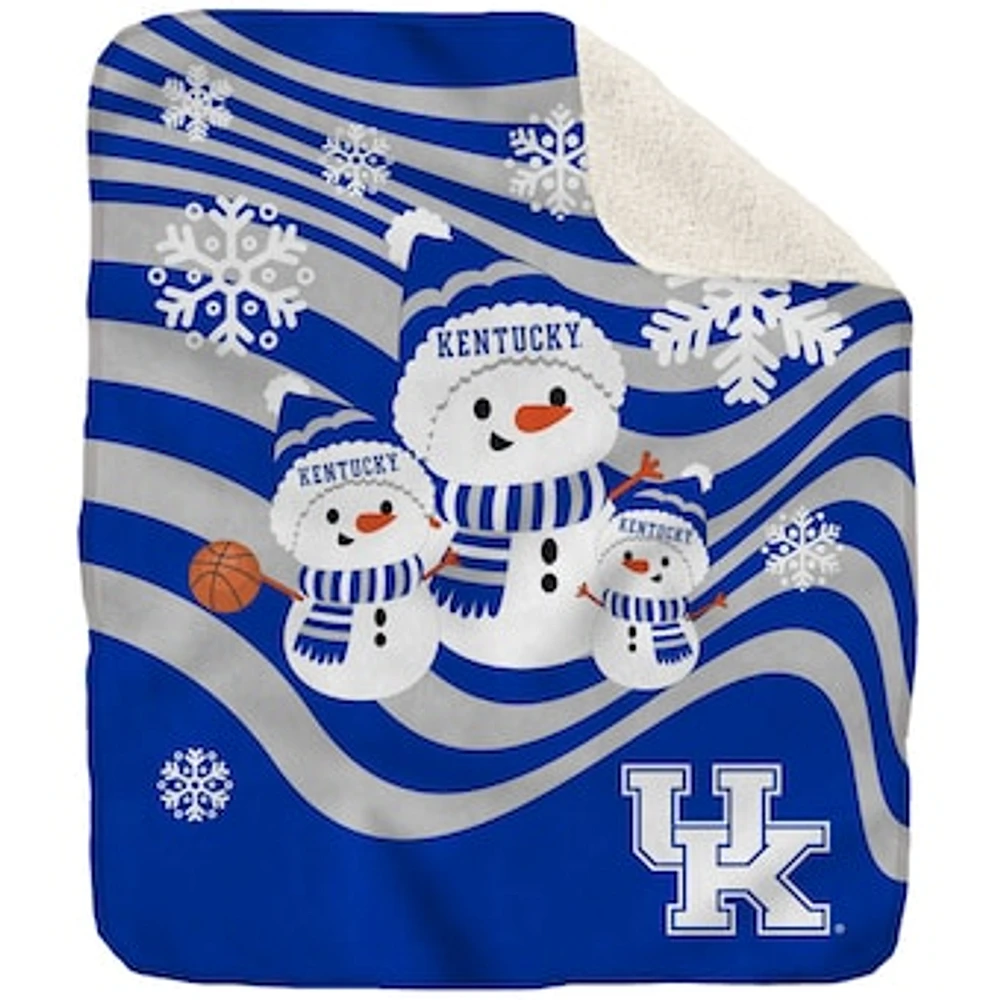 Kentucky Wildcats 50'' x 60'' Snowman Sherpa Blanket