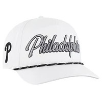 Men's '47 White Philadelphia Phillies Overhand Speckle Hitch Rope Adjustable Hat