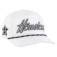 Men's '47 White Houston Astros Overhand Speckle Hitch Rope Adjustable Hat