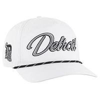 Men's '47 White Detroit Tigers Overhand Speckle Hitch Rope Adjustable Hat