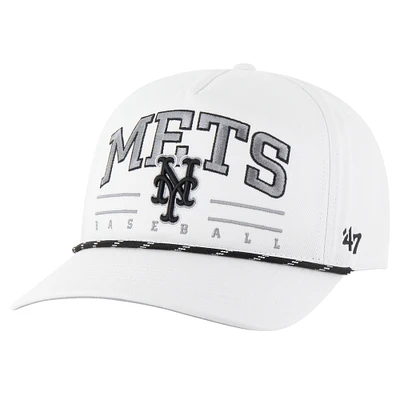 Men's '47 White New York Mets Roscoe Speckle Hitch Adjustable Hat