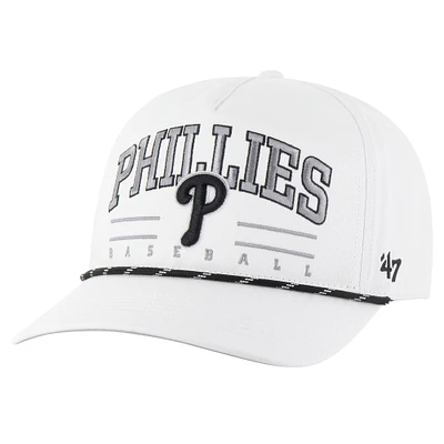 Men's '47 White Philadelphia Phillies Roscoe Speckle Hitch Adjustable Hat