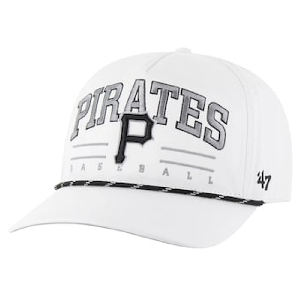 Men's '47 White Pittsburgh Pirates Roscoe Speckle Hitch Adjustable Hat