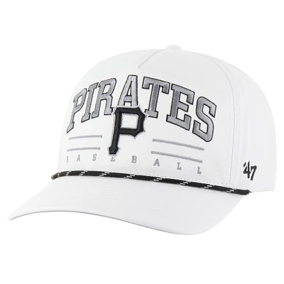 Men's '47 White Pittsburgh Pirates Roscoe Speckle Hitch Adjustable Hat