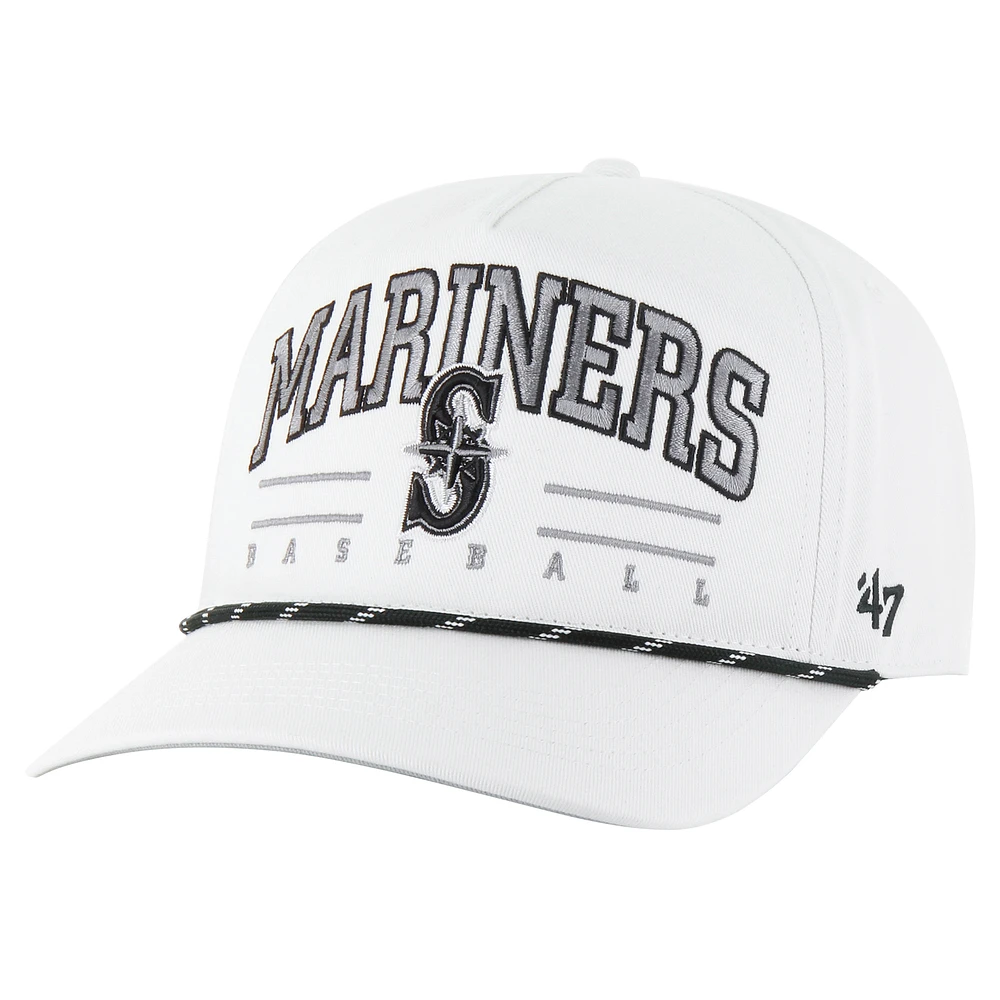 Men's '47 White Seattle Mariners Roscoe Speckle Hitch Adjustable Hat