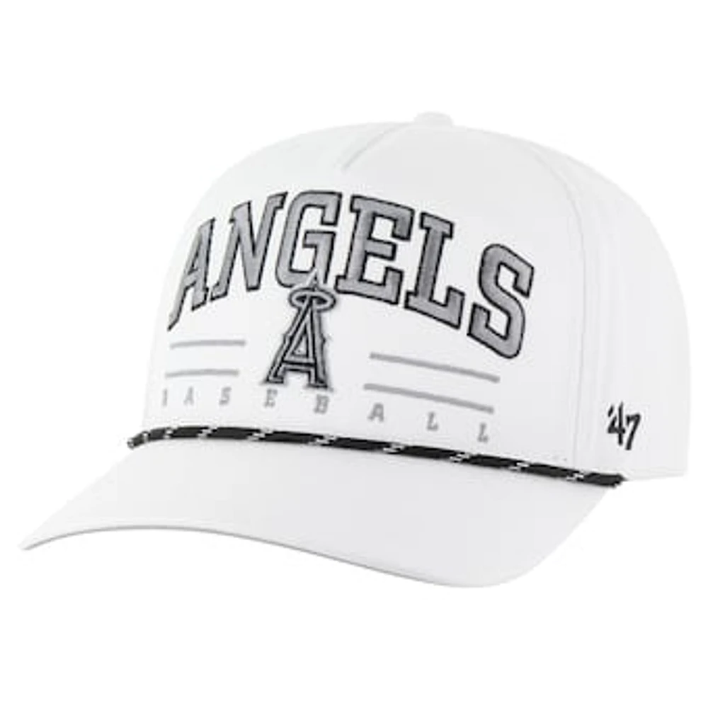 Men's '47 White Los Angeles Angels Roscoe Speckle Hitch Adjustable Hat