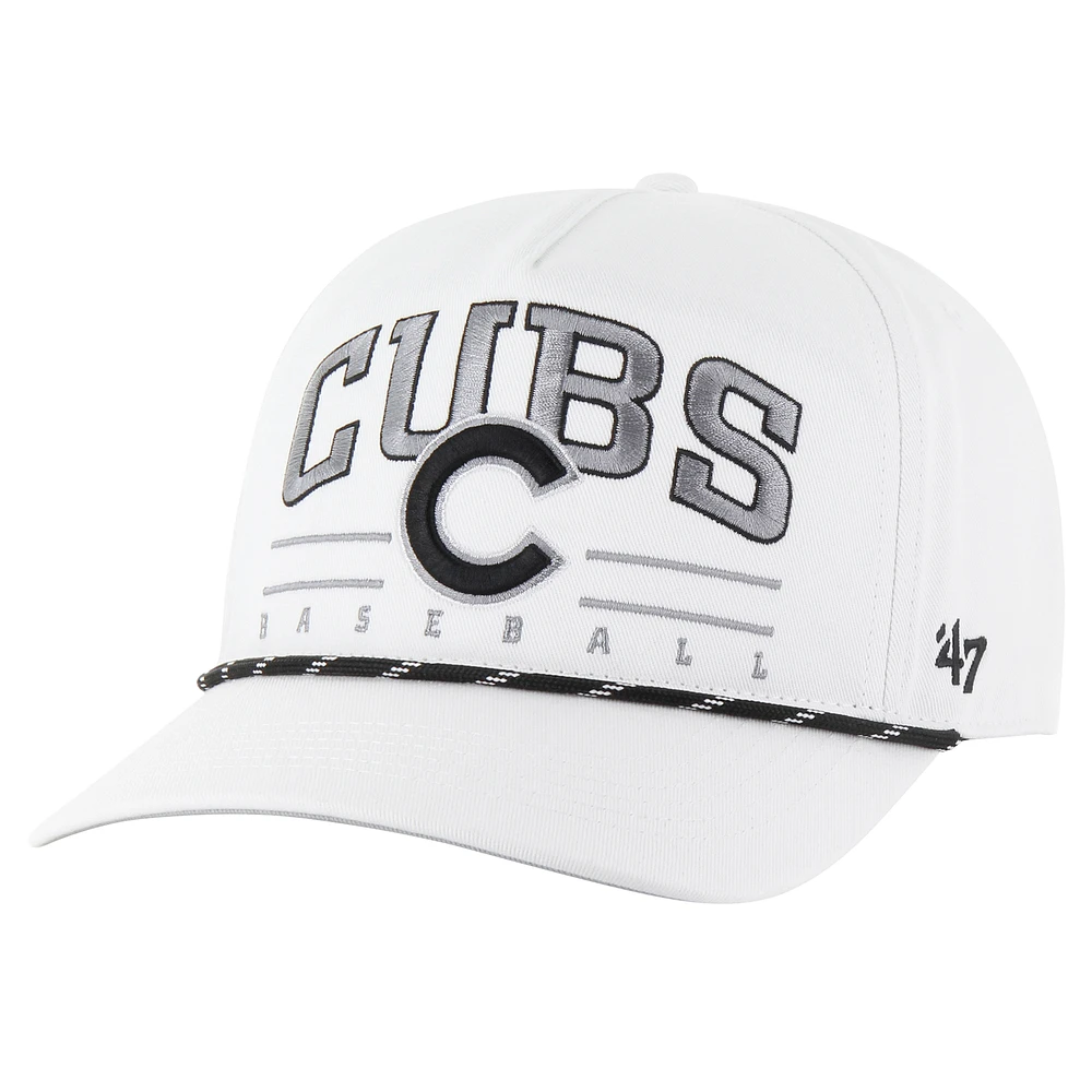 Men's '47 White Chicago Cubs Roscoe Speckle Hitch Adjustable Hat