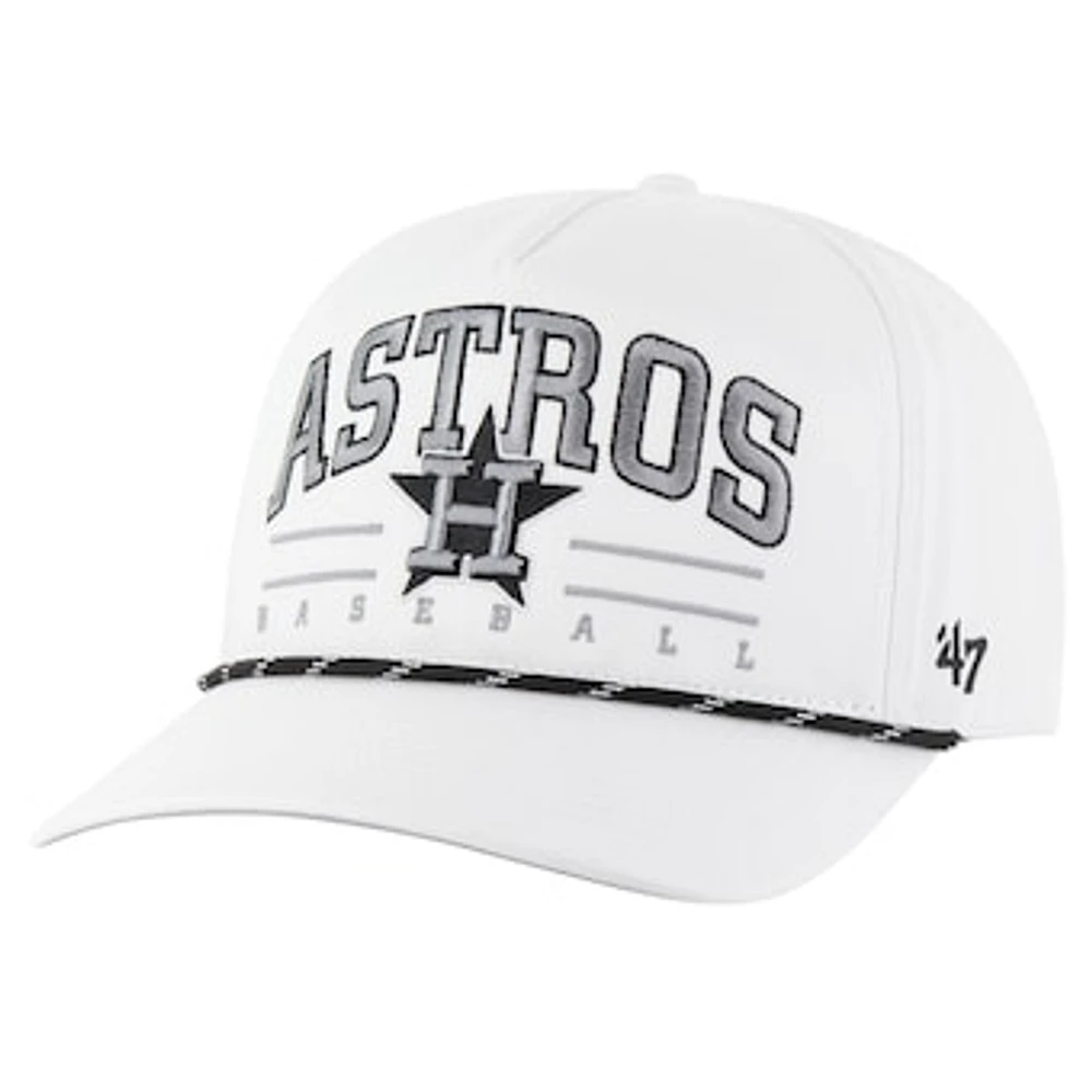 Men's '47 White Houston Astros Roscoe Speckle Hitch Adjustable Hat