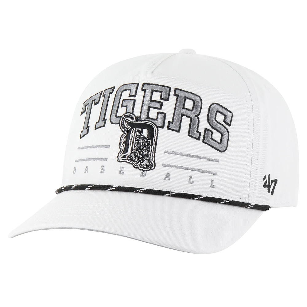 Men's '47 White Detroit Tigers Roscoe Speckle Hitch Adjustable Hat