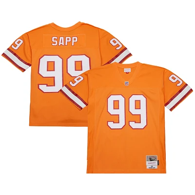 Men's Mitchell & Ness Warren Sapp Orange Tampa Bay Buccaneers 1995 Legacy Replica Jersey