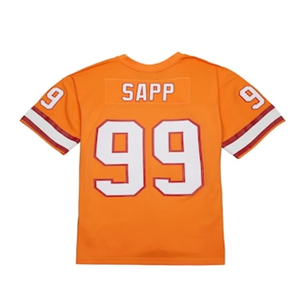 Men's Mitchell & Ness Warren Sapp Orange Tampa Bay Buccaneers 1995 Legacy Replica Jersey