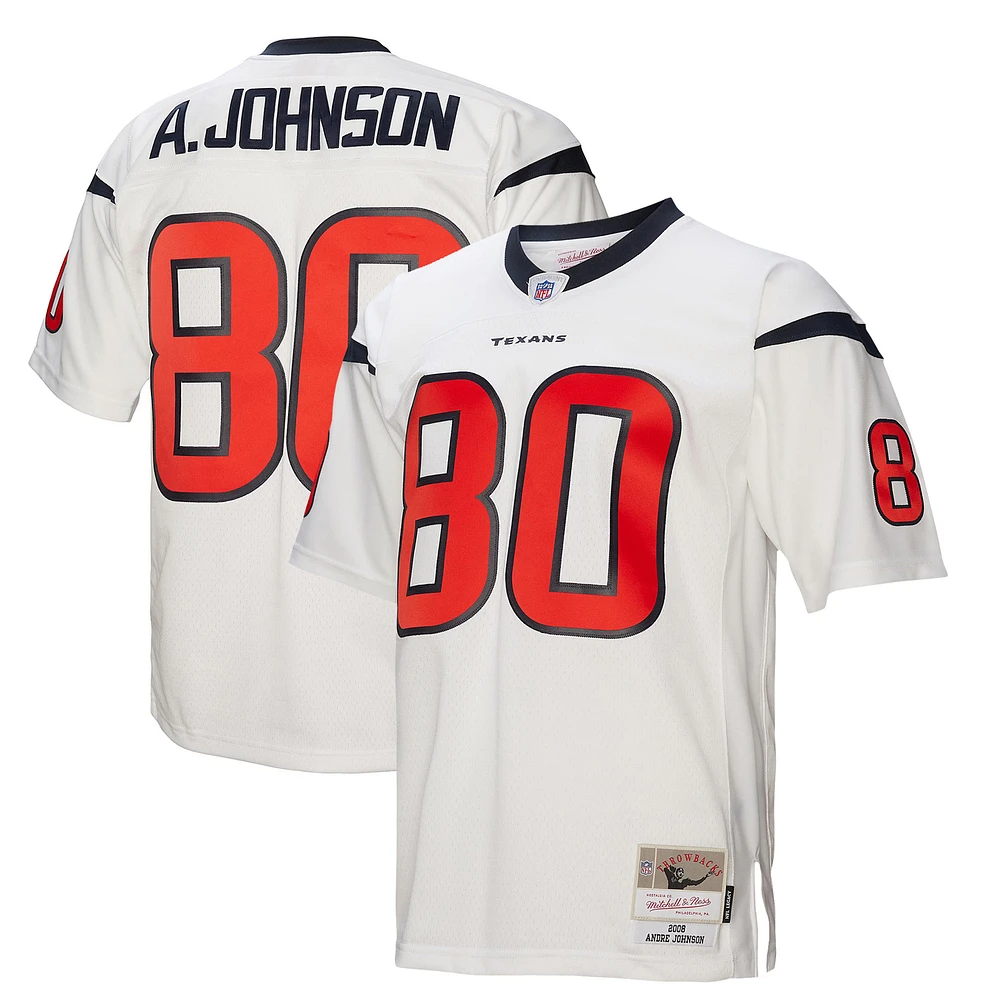 Men's Mitchell & Ness Andre Johnson White Houston Texans  Legacy Replica Jersey