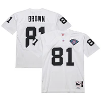 Men's Mitchell & Ness Tim Brown White Las Vegas Raiders 1994 Authentic Throwback Retired Player Jersey