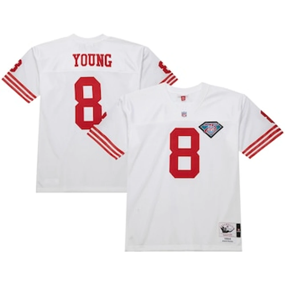 Men's Mitchell & Ness Steve Young White San Francisco 49ers 1994 Authentic Throwback Retired Player Jersey