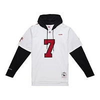 Men's Mitchell & Ness Michael Vick White Atlanta Falcons Player Name Number Hoodie Legacy Jersey