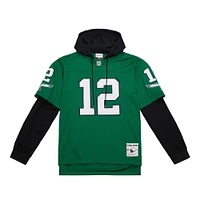 Men's Mitchell & Ness Randall Cunningham Kelly Green Philadelphia Eagles Player Name Number Hoodie Legacy Jersey