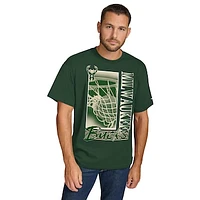 Men's Tommy Jeans Hunter Green Milwaukee Bucks Noah Swish T-Shirt