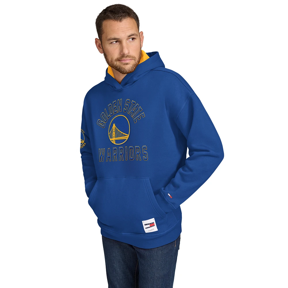 Men's Tommy Jeans Royal Golden State Warriors Sebastian Pullover Hoodie