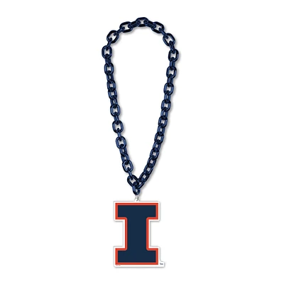 WinCraft Illinois Fighting Illini Big Chain Logo Necklace