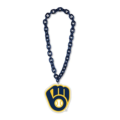 WinCraft Milwaukee Brewers Big Chain Logo Necklace