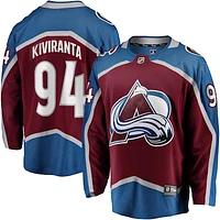 Men's Fanatics Joel Kiviranta Maroon Colorado Avalanche Home Premier Breakaway Player Jersey