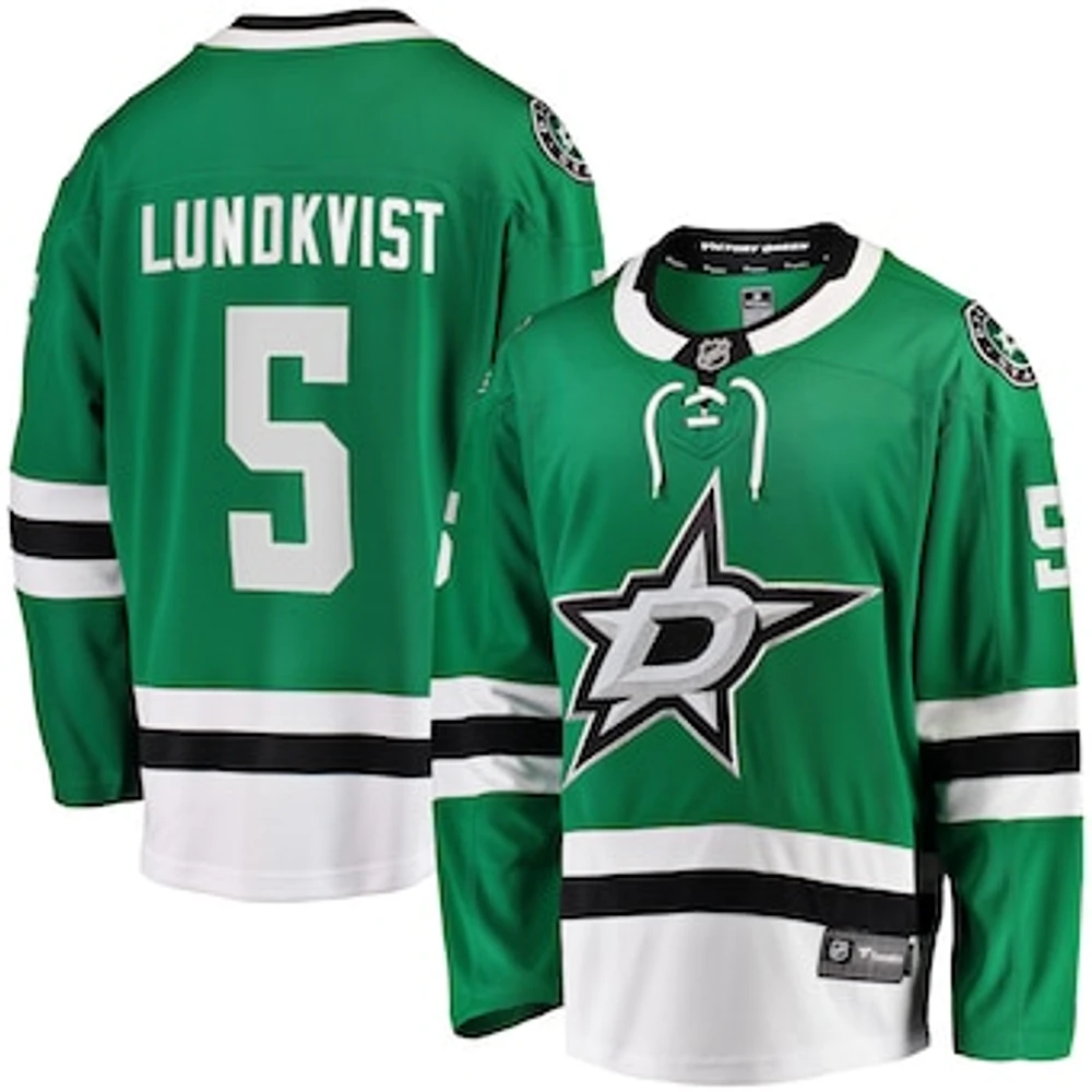 Men's Fanatics Nils Lundkvist Kelly Green Dallas Stars Home Premier Breakaway Player Jersey